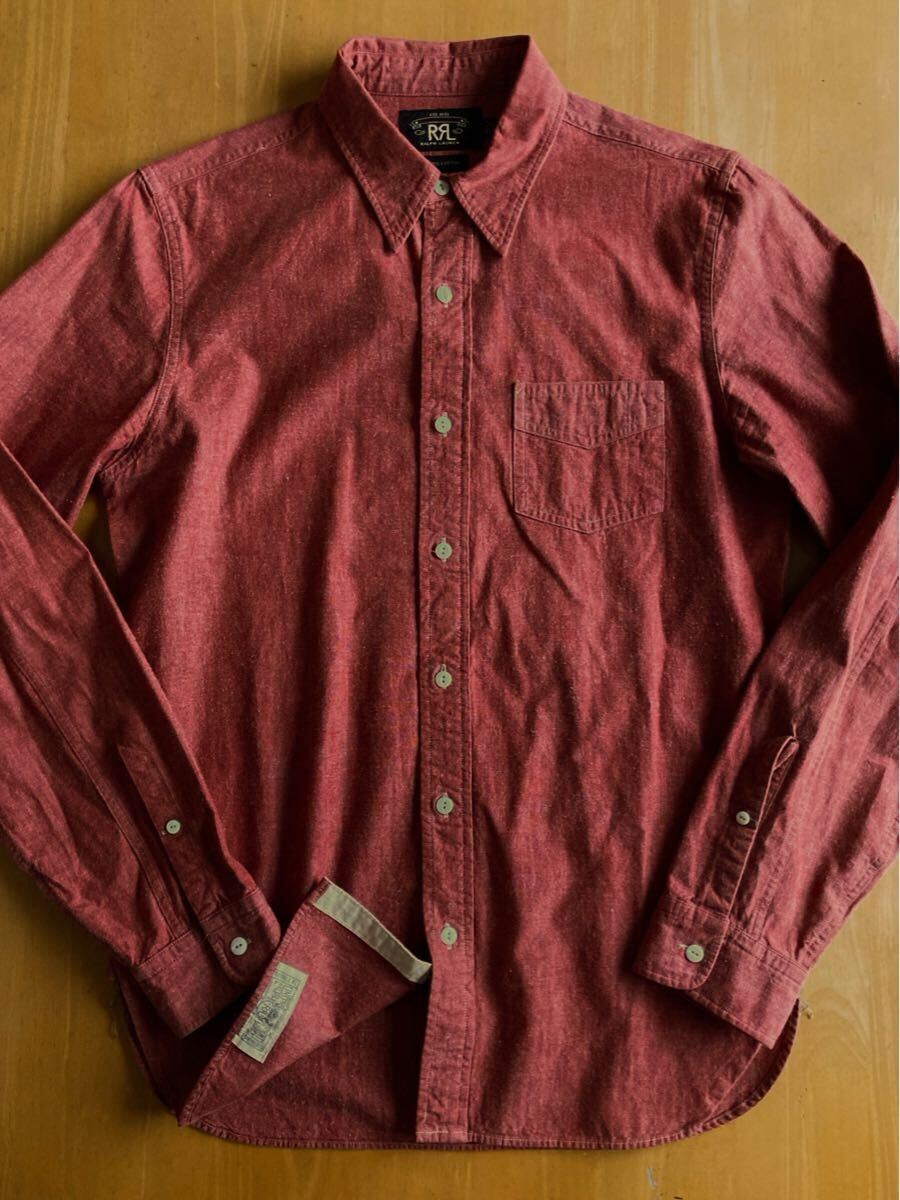 RRL Red Chambray Shirts XS (ラルフローレン ビンテージ シャツ拍卖