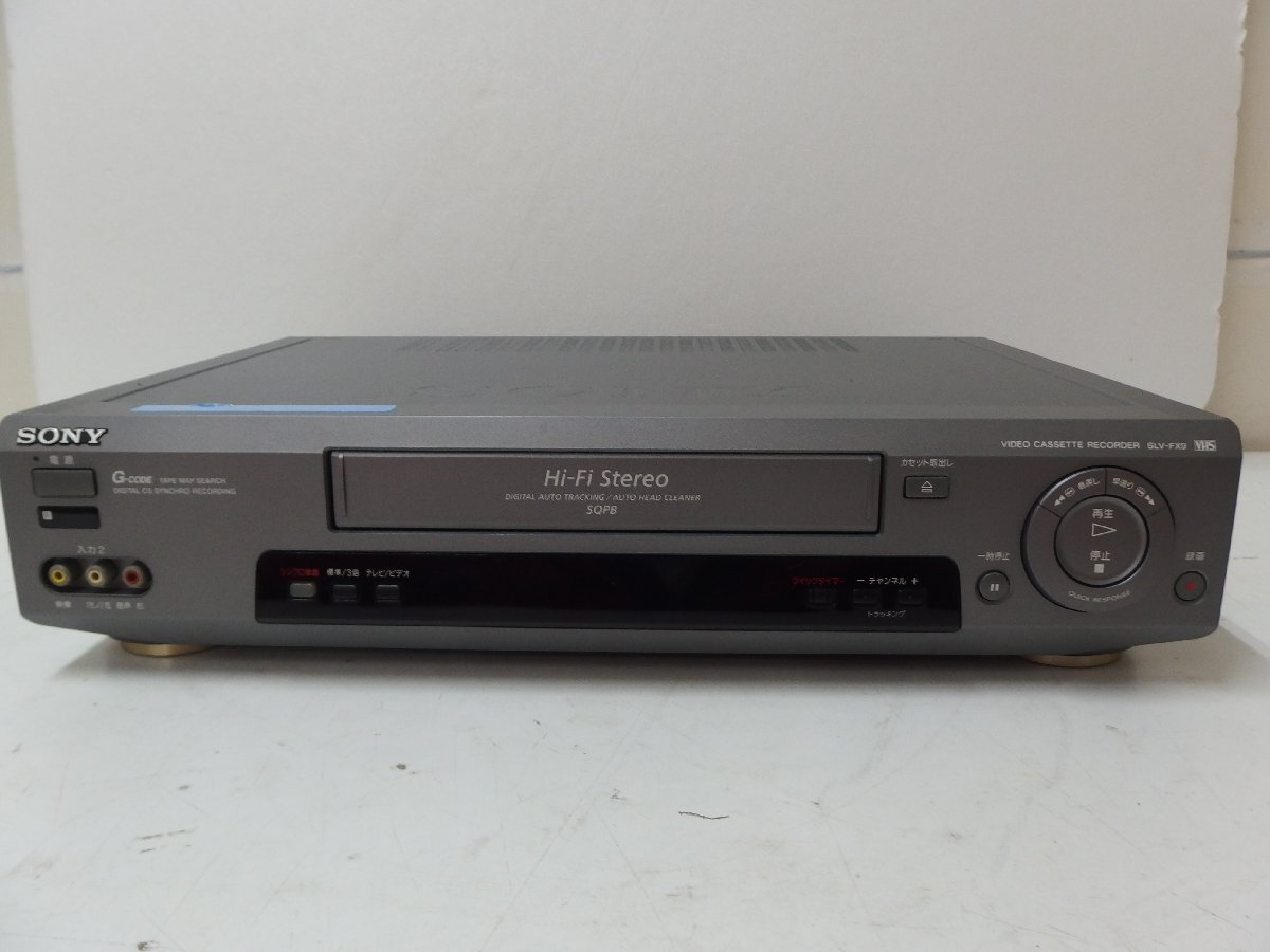 10■/Zク5586 SONY ソニー VHS Hi-Fiビデオデッキ SLV-FX9 中古 現状品 保証無し拍卖