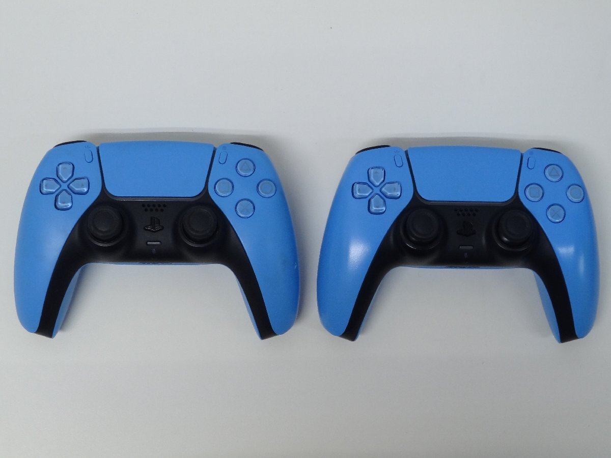 レ■/Zこ9850 SONY プレステ5 PS5 ワイヤレスコントローラー DualSense 通電確認のみ ジャンク 2個 セット 保証無 / スターライトブルー拍卖
