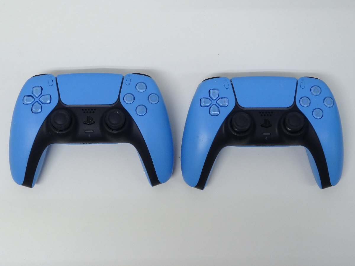 レ■/Zこ9854 SONY プレステ5 PS5 ワイヤレスコントローラー DualSense 通電確認のみ ジャンク 2個 セット 保証無 / スターライトブルー拍卖