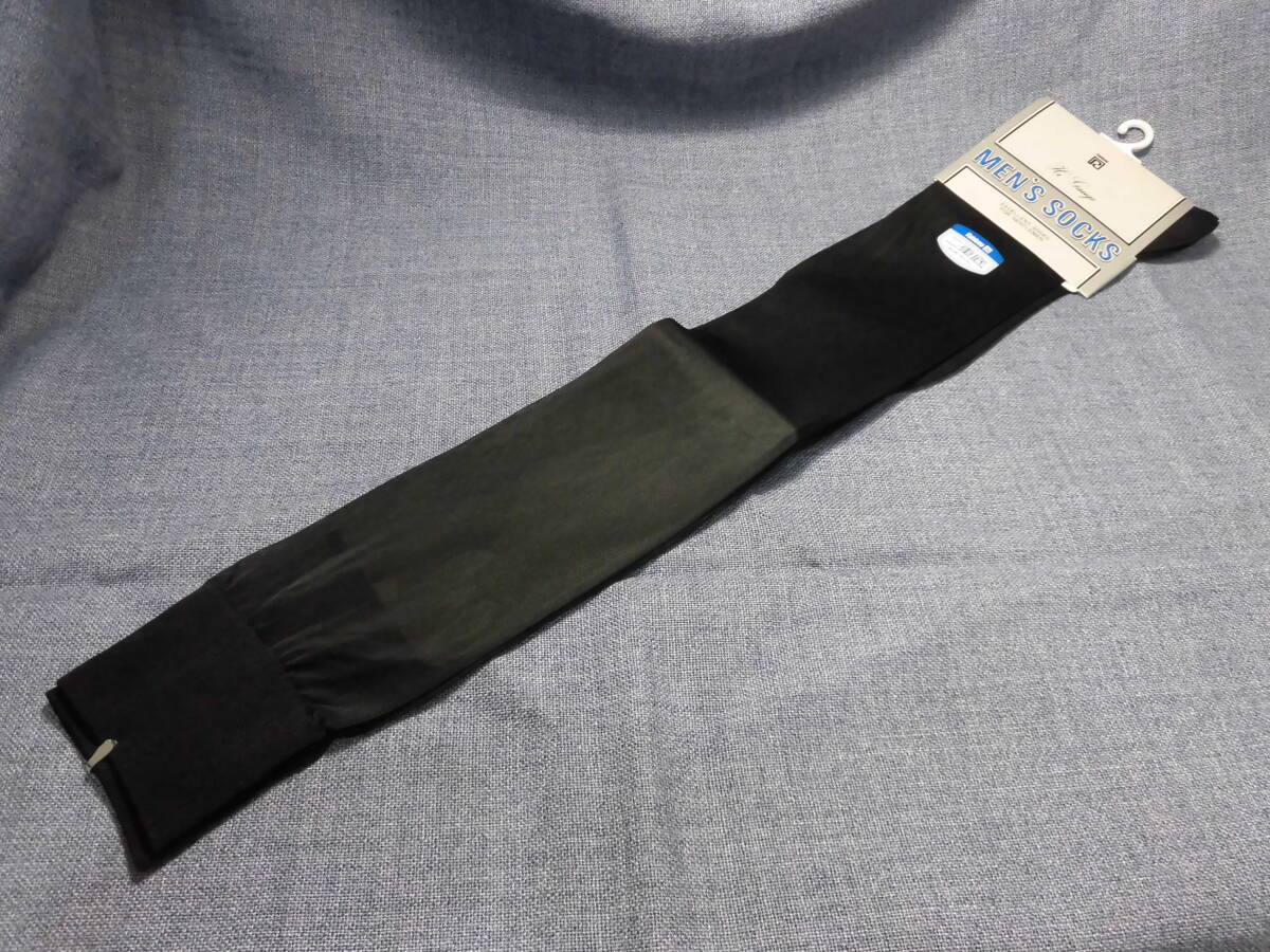 レトロ ハイソックス ロング 紳士用靴下 ナイロン100% ドレス ビジネス メンズ シースルー 薄手 ハイゲージ 光沢 5569拍卖