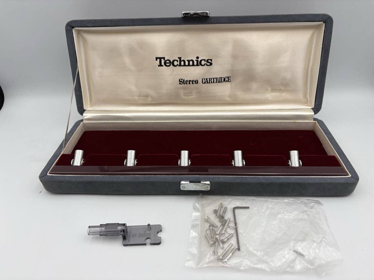 Technics テクニクス カートリッジケース/オーディオテクニカのオーバーハングゲージ、部品色々付き拍卖