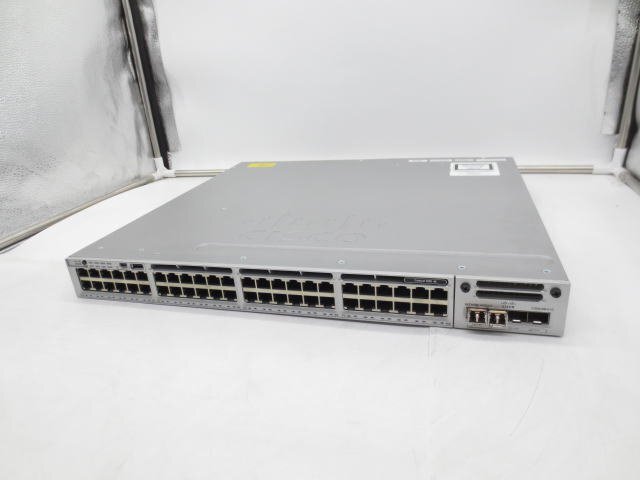 ◇CISCO/シスコ◇スイッチ◇Catalyst3850 Series◇WS-C3850-48T-S V06◇48ポート◇C3850-NM-4-1G搭載◇初期化済◇現状渡し◇T3202拍卖