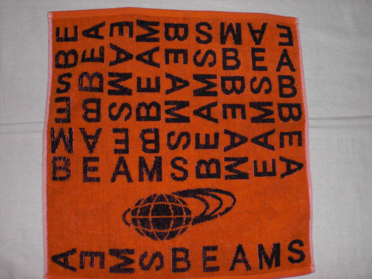 BEAMS GOLFビームスゴルフ・オレンジ×黒&オレンジ×白 ウォッシュタオル 2枚セット 未使用品拍卖
