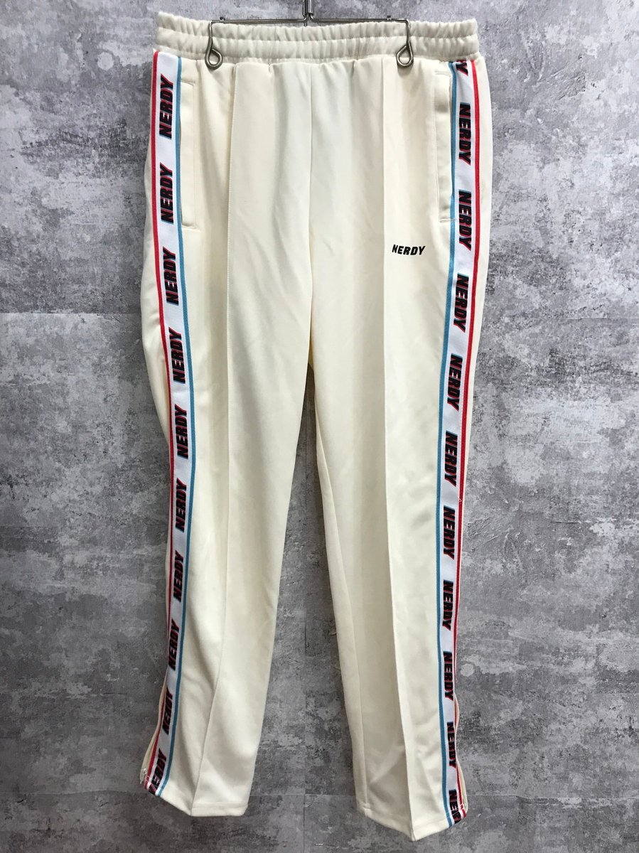 NERDY RGB LOGO TAPE TRUCK PANTS ノルディ トラックパンツ【F0489-004】拍卖