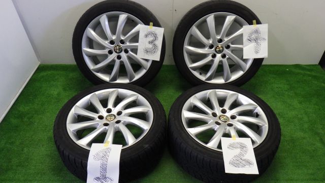 ★アルファロメオ★4本セット 中国産 225/45R17 アルファ ロメオ 純正 アルミ 110 5H 6.5mm 17インチ 7.5J +41拍卖