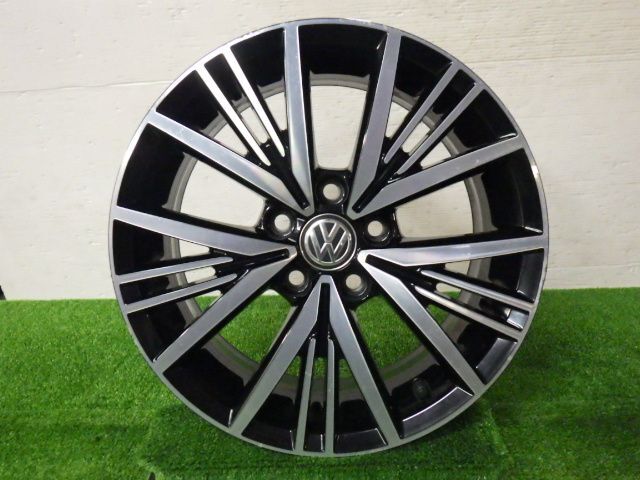 ★VW ポロ オールスター 6RCJZ★1本 VW 純正 アルミ 100 5H 57mm 15インチ 6J +40 ホイール 中古拍卖