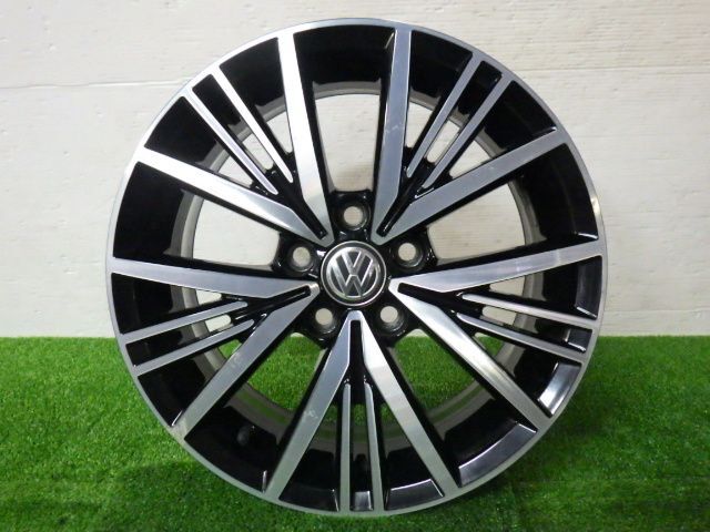 ★VW ポロ オールスター 6RCJZ★1本 VW 純正 アルミ 100 5H 57mm 15インチ 6J +40 ホイール 中古拍卖
