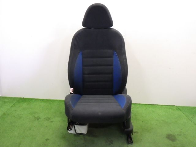 ★マーチ 12SR AK12 オーテックチューンE/G★助手席 フロント 左 シート 純正 中古 ブラック ブルー P拍卖