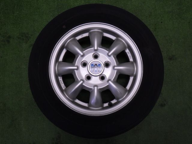 ★ミニライト★1本 175/70R14 社外 アルミ 100 5H 56mm 14インチ 5.5J +55 中古 ホイール拍卖