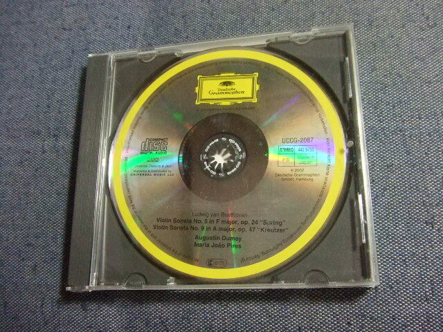 ライナーなし(SHM-CD)★ベートーヴェン:ヴァイオリン・ソナタ《春》&《クロイツェル》デュメイ(vn),ピリス(ピアノ)★★8枚まで送料160円拍卖
