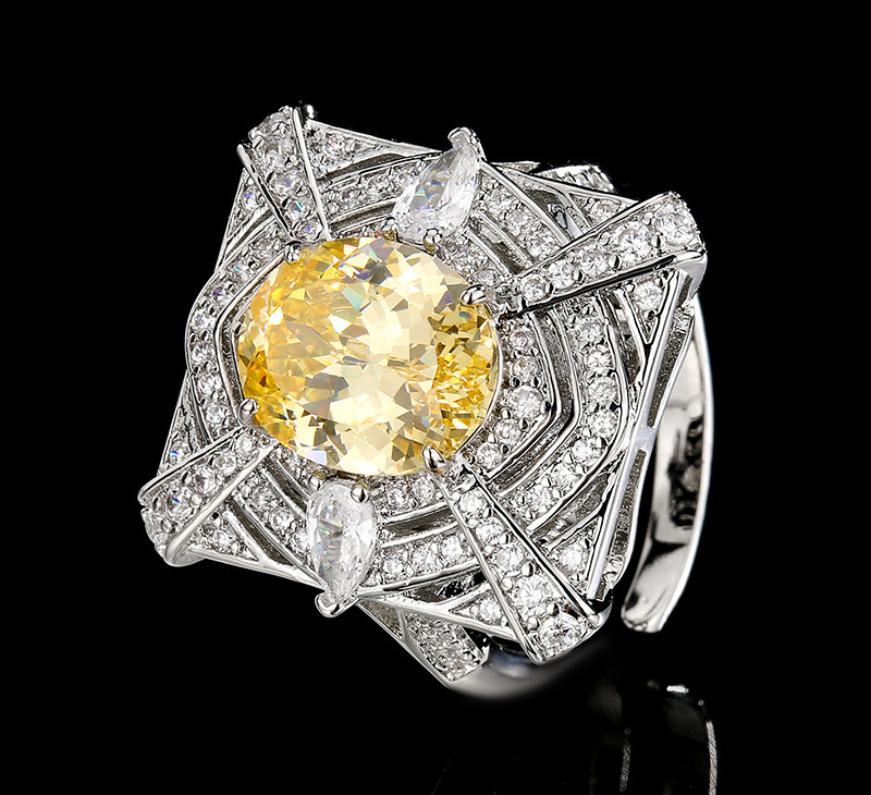 N2504135◆Bigstone◆【ファッションレトロ】キラキラ輝く*豪華なリング*フリー拍卖