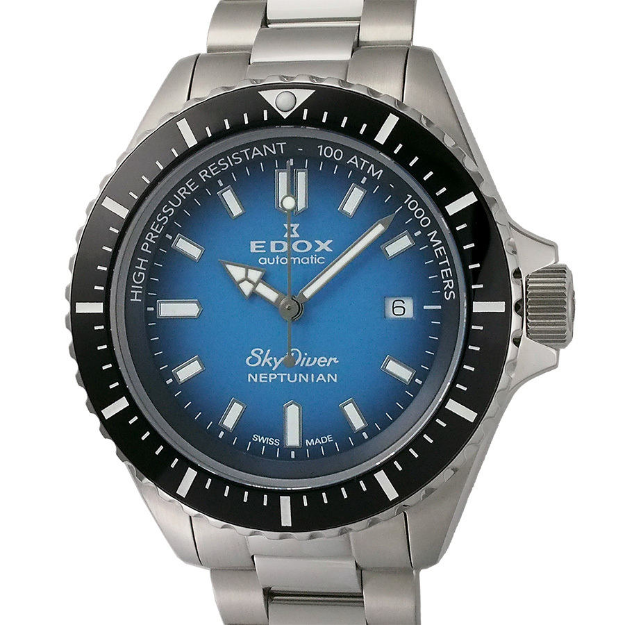 エドックス スカイダイバー ネプチュニアン 80120-3NM 箱・Gカード付拍卖