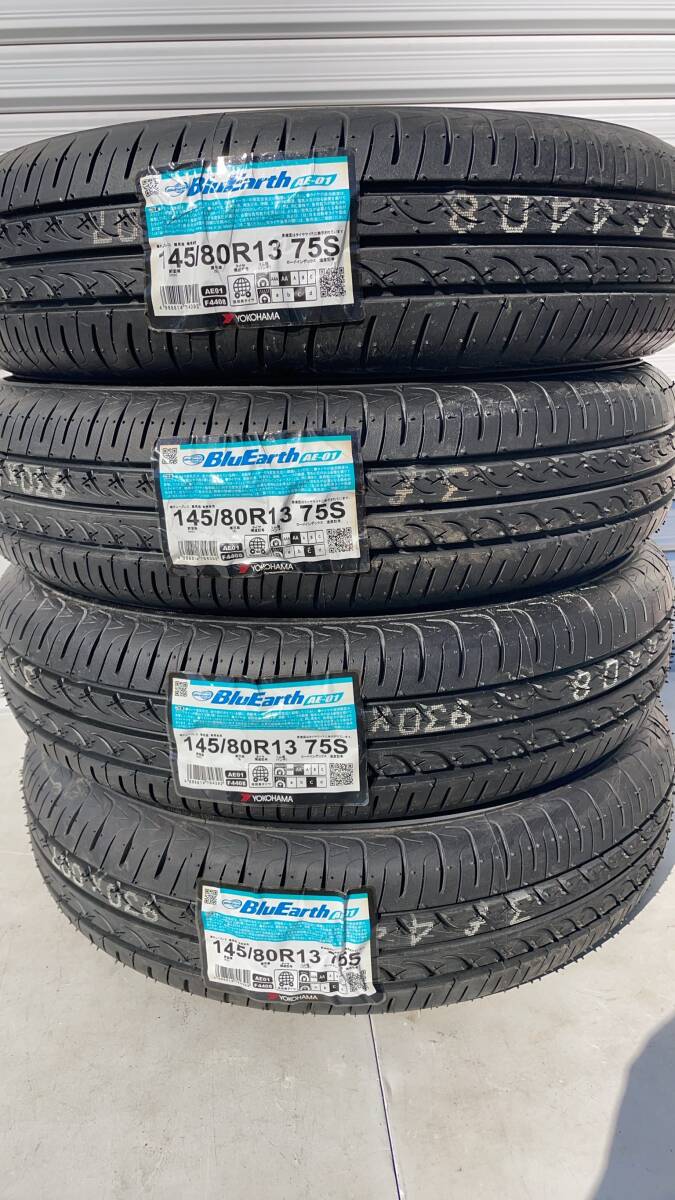 YOKOHAMA ヨコハマタイヤ BluEarth AE-01 タイヤ 145/80R13 75S 未使用拍卖