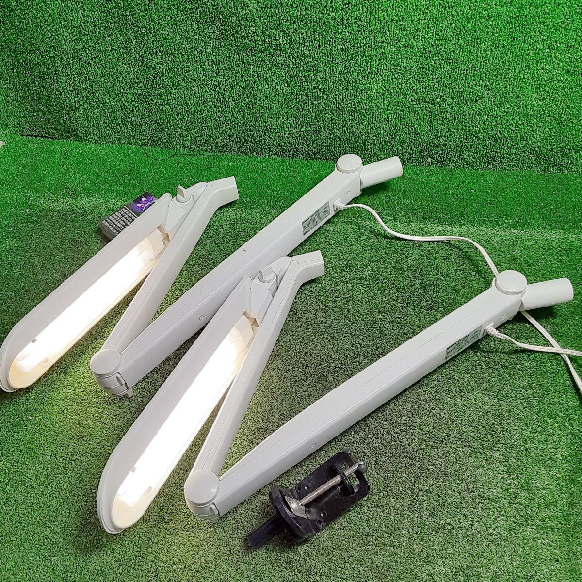 愛希a677 パナソニック■蛍光灯スタンド『SQ472H』デスク取付式 コンパクト形蛍光灯 デスクスタンド ★計2個セット拍卖