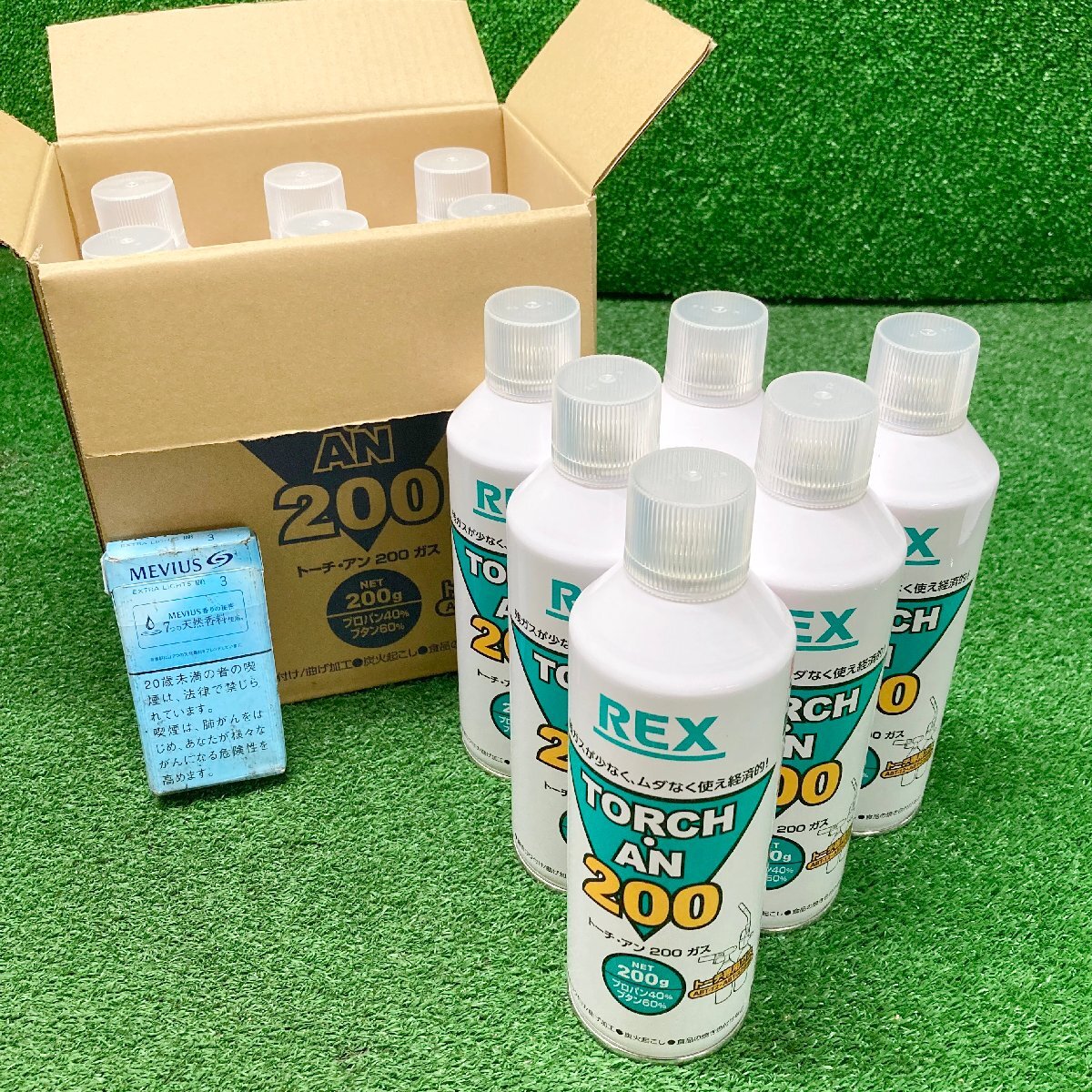士落o374 REX レッキス■トーチ・アン200ガス ABT-12・ABT-22仕様 200g カセットボンベ ★12本セット拍卖