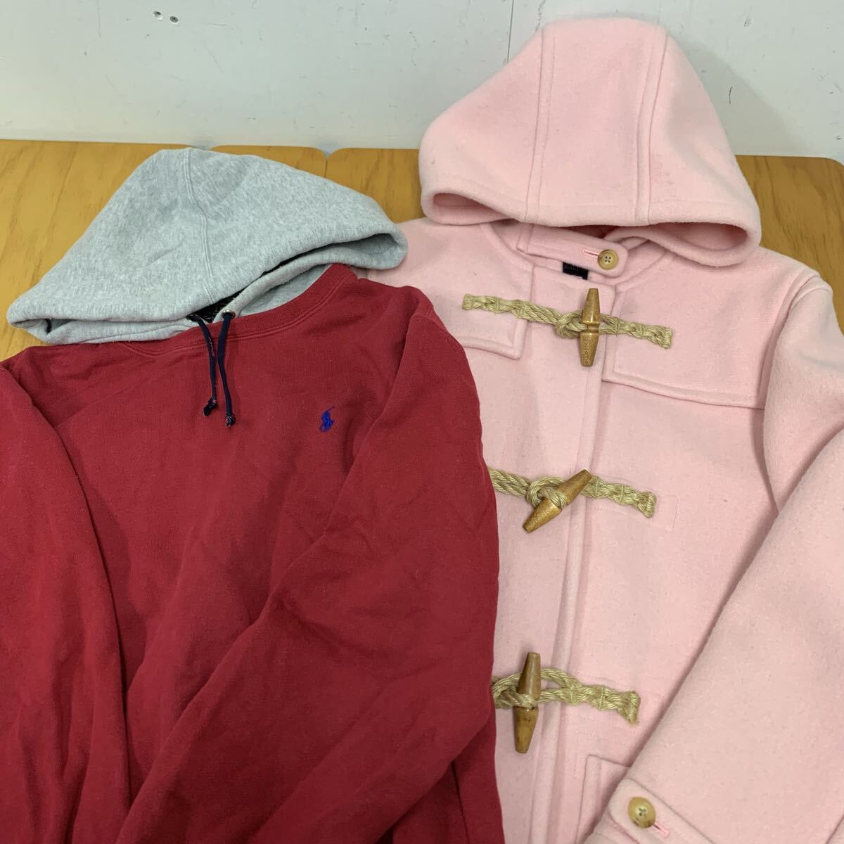 11-168 POLO RALPH LAUREN ポロ ラルフローレン ダッフルコート パーカー 2点 セット 160cm アウター トップス プルオーバー キッズ 子供服拍卖