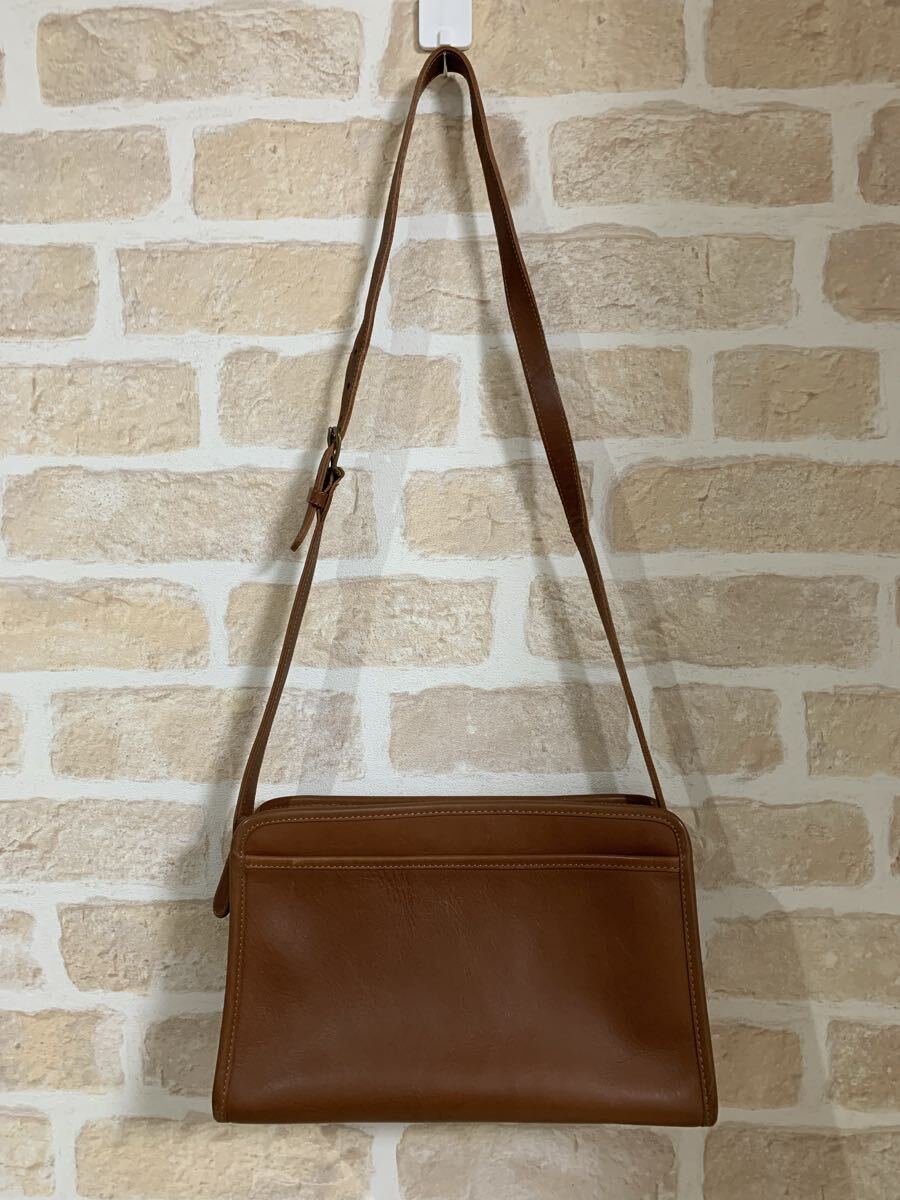 A11-068 COACH コーチ ショルダーバッグ ブラウン バッグ レザー 斜め掛け 鞄 176-1920 ヴィンテージ ウィメンズ カバン拍卖