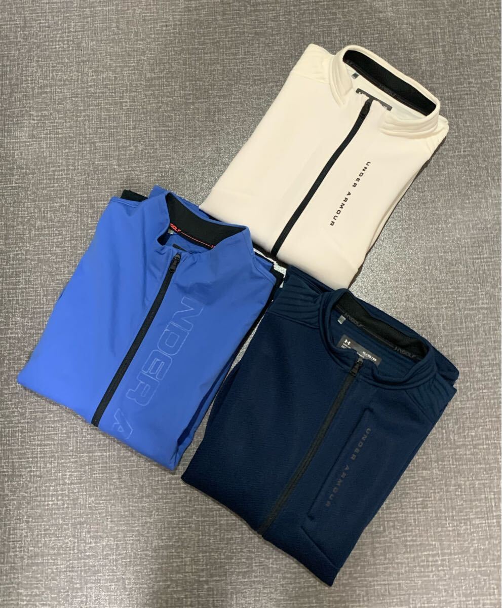 A11-040 UNDER ARMOUR アンダーアーマー ゴルフ コールドギア フロントジップ ウォームジャケット ベスト メンズ 男性用 サイズ XL ウェア拍卖