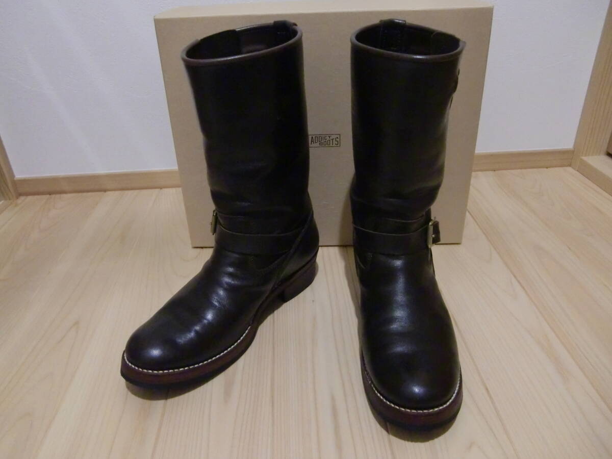 ADDICT CLOTHES アディクトクローズ ADDICT BOOTS AB-01H-ST HORSEHIDE ENGINEER BOOTS STANDARD BROWN 8H ローリングダブトリオ ウエスコ拍卖
