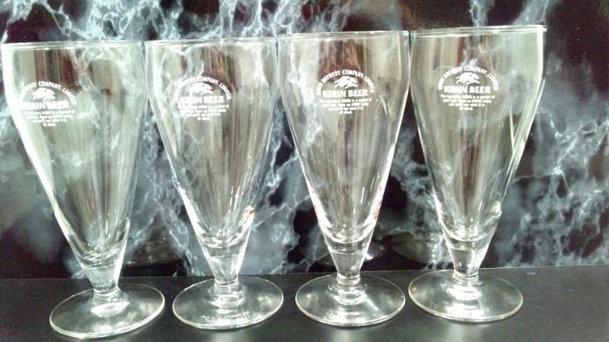 キリンビール グラス ゴブレット 4個 #VivienKitchen拍卖