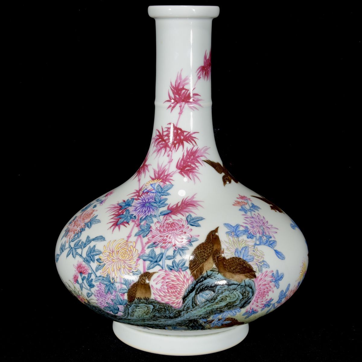 永し 清時代 大清雍正年製 琺瑯彩 安居樂業図 題詩紋瓶 古陶磁器 陶芸 皿 中国陶瓷器 唐瓷 置物擺件 古美術 古賞物 収集 旧家蔵出 中国唐物拍卖