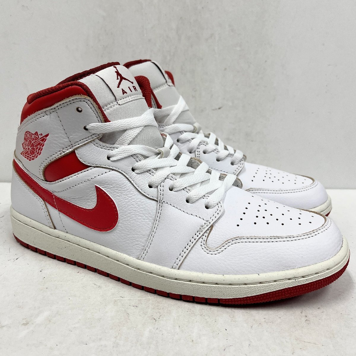 28.5cm AIR JORDAN 1 MID SE FJ3458-160 エア ジョーダン 1 ミッド SE ホワイト/ロブスター 2100000307432 1002832 OSK拍卖