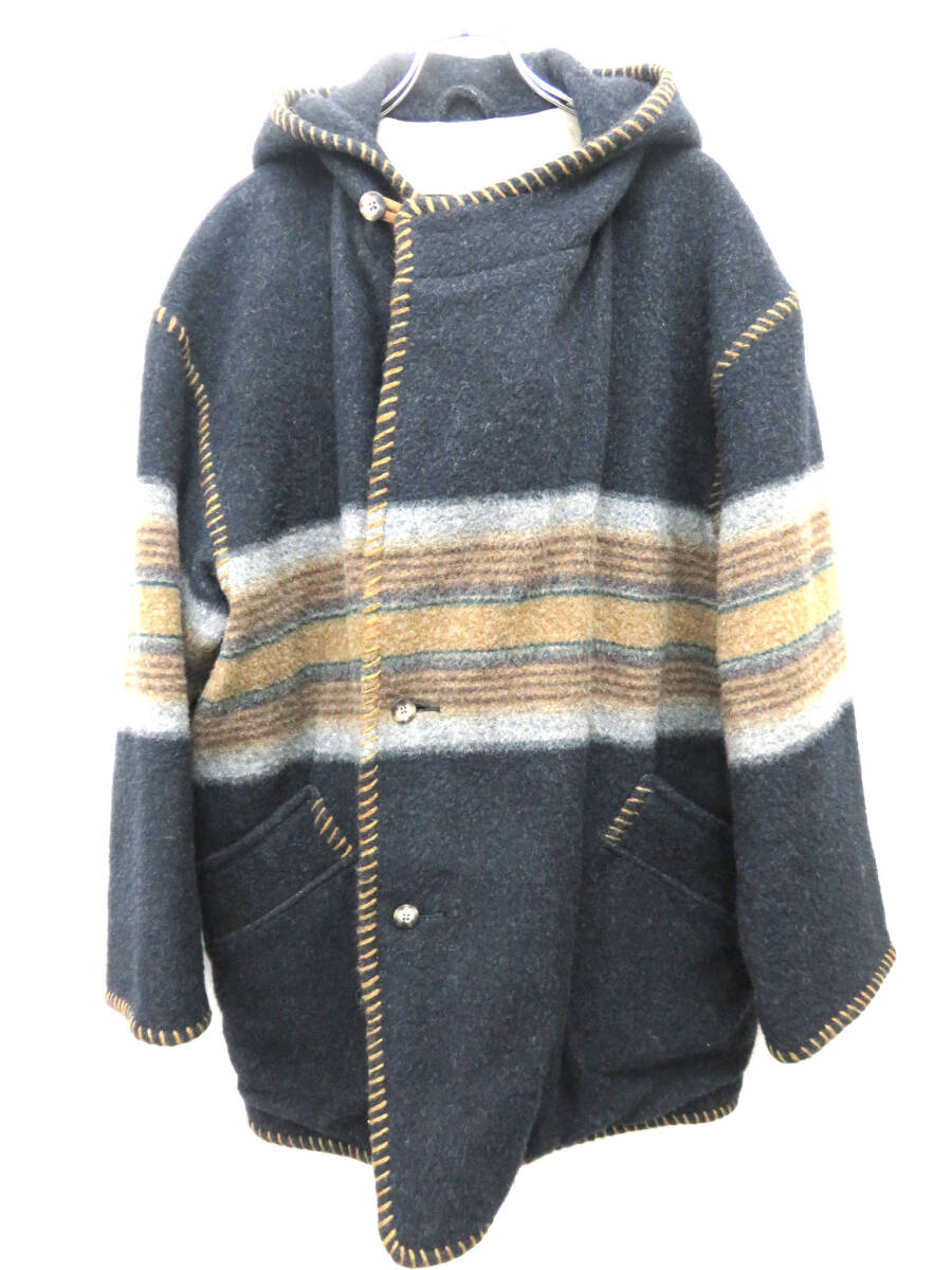 JOSEPH ABBOUD ジョセフアブード コート ポンチョ ウール サイズ L拍卖