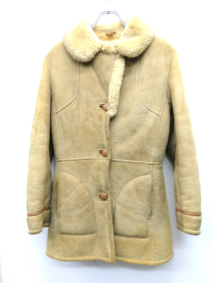 ニュージーランド製 Homestead Sheepskin Products ハンドクラフト ムートンコート レディース拍卖