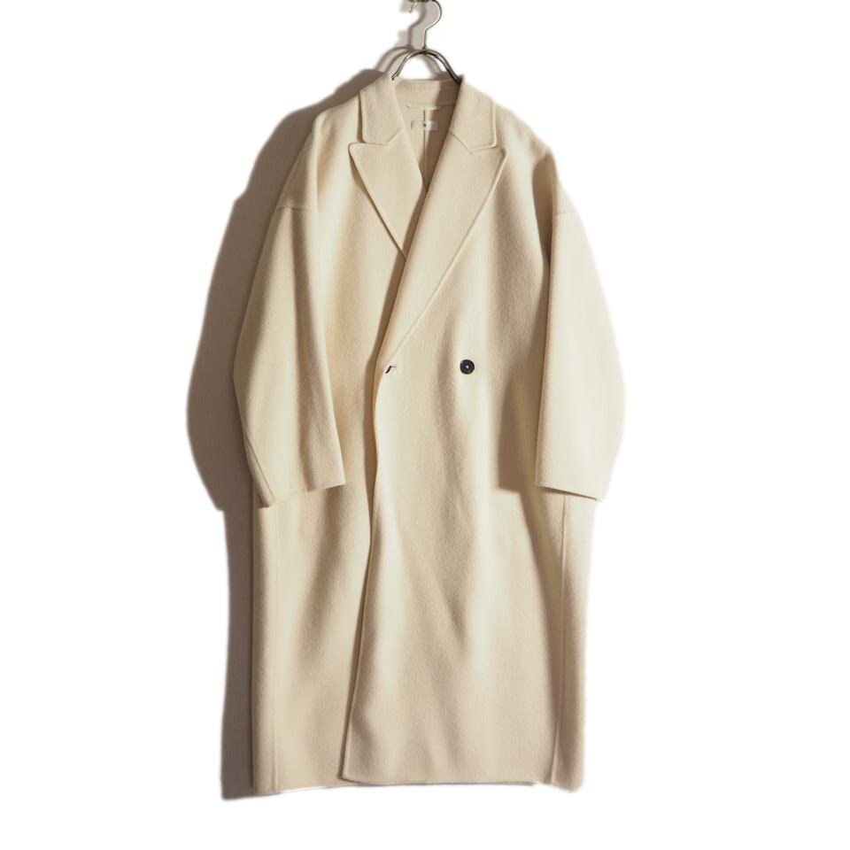 P8008H ▼TOMORROWLAND .B トゥモローランド ビー▼ 23AW リバーウール ロングコート ライトベージュ 34 / コクーン レディース 秋冬拍卖