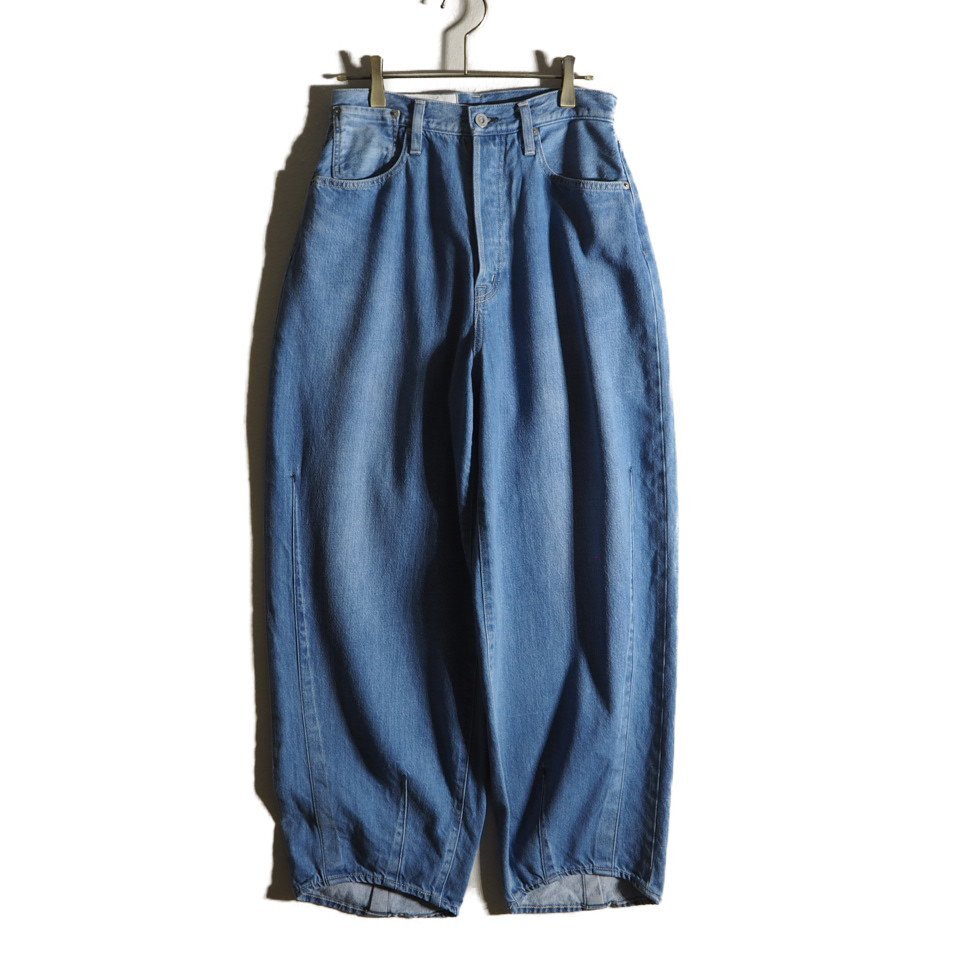 R4606f49 ▼STUNNING LURE スタニングルアー × KURO クロ▼24AW WASHED DENIM PANTS ワイド デニムパンツ ブルー 1 / ワイドパンツ拍卖