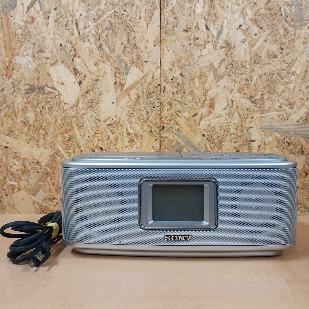 (A-70)(通電確認OK、ジャンク品) SONY CDラジオカセットレコーダー CFD-E501 約縦130mm×横300mm×奥行200mm拍卖