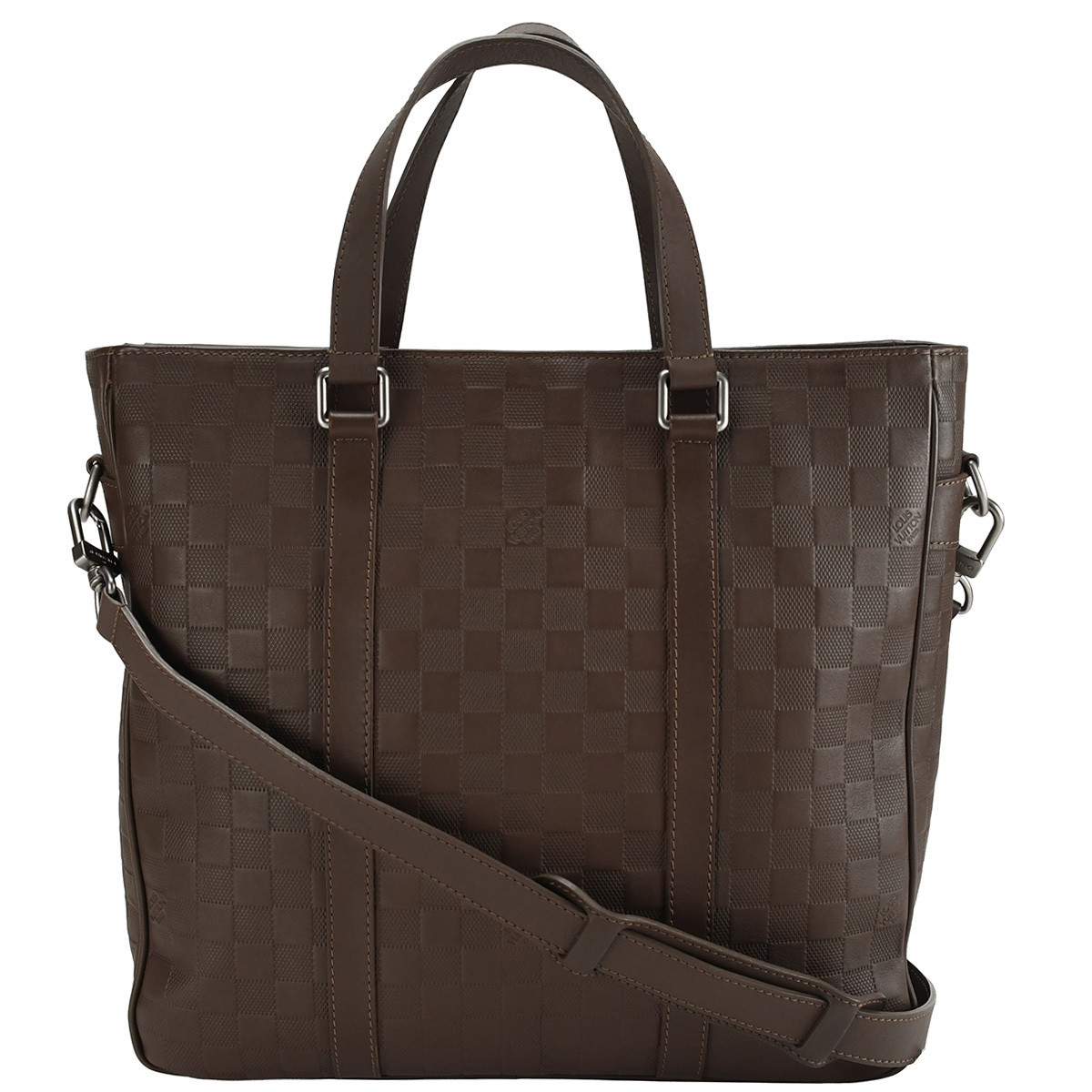 ルイヴィトン LOUIS VUITTON ダミエアンフィニ タダオPM 2way トートバッグ ショルダーバッグ レザー メテオール ブラウン N41270 中古拍卖