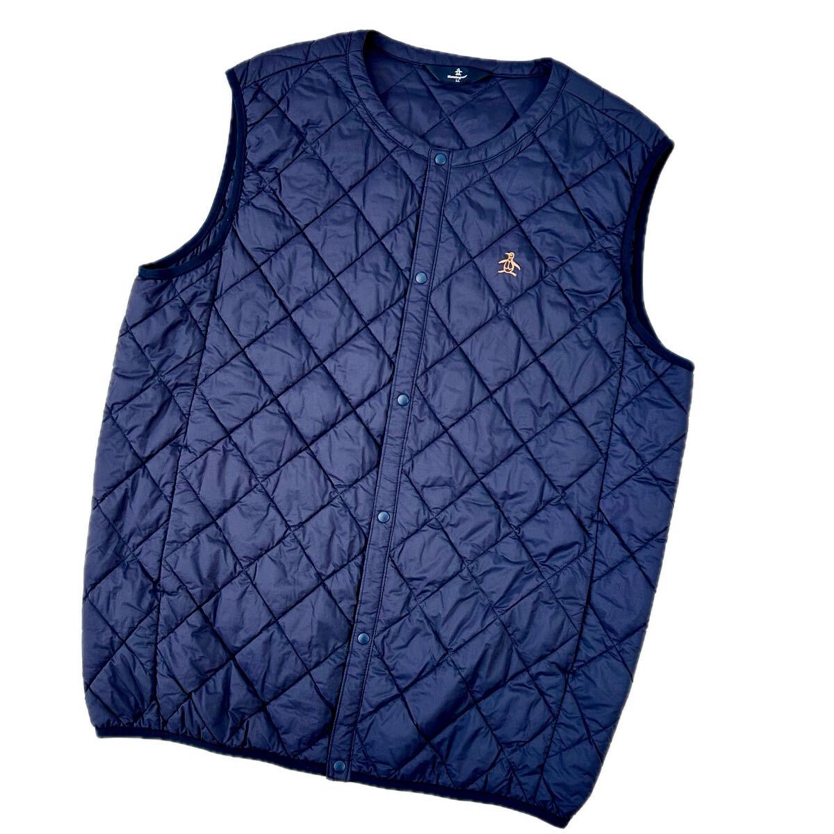 ★美品★Munsingwear マンシングウェア / 中綿防寒キルト ベスト / サイズLL拍卖