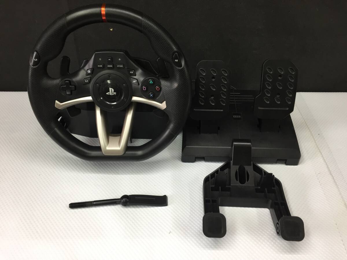 gabb665# レーシングホイールエイペックス for PlayStation4 / PC ハンコン 専用コントローラ レーシングコントローラー拍卖
