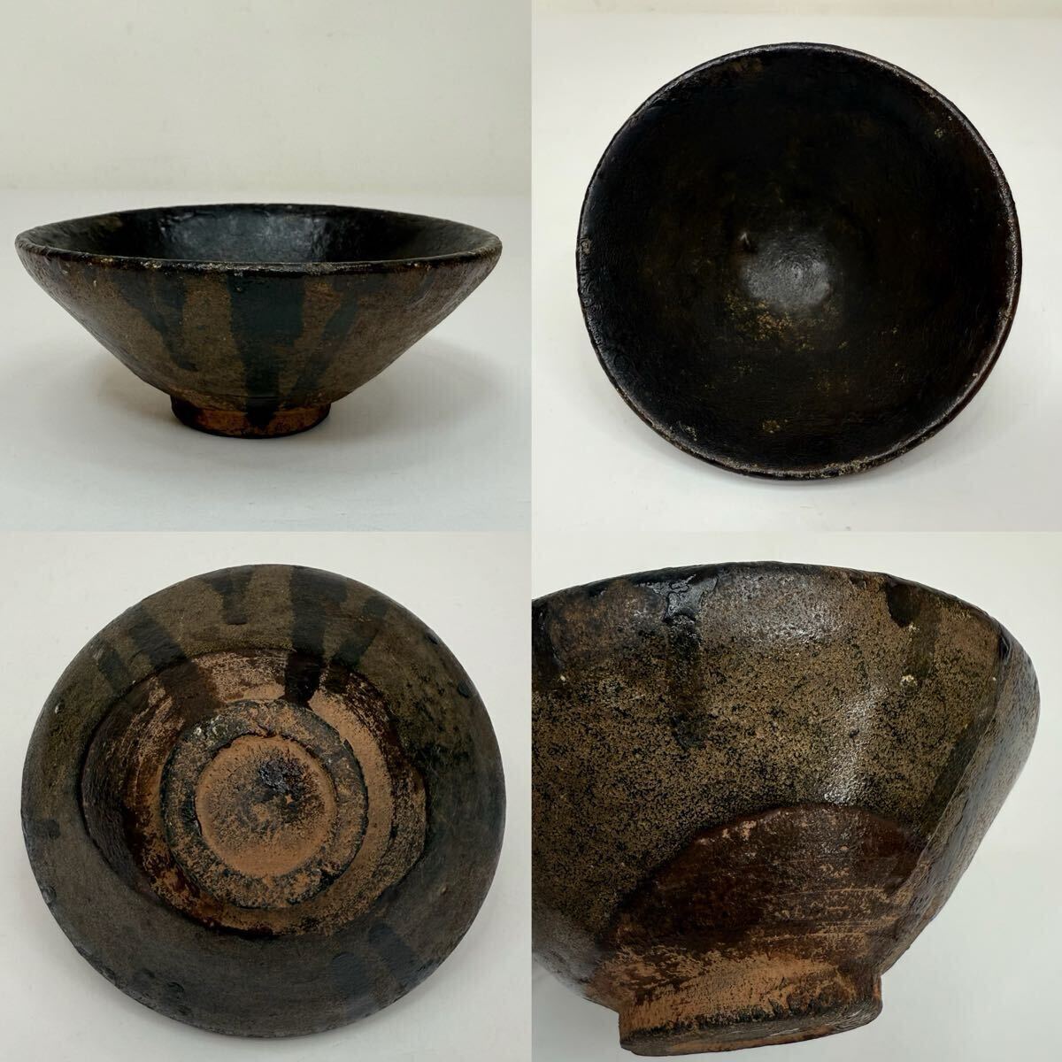 CBX-中国古美術 時代物 抹茶碗 茶碗 茶道具 天目 天目茶碗 唐物 陶磁器 中国古玩 骨董品拍卖