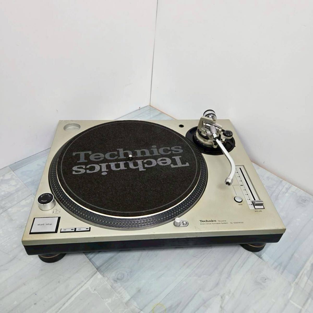 1スタ 1円 Technics テクニクス SL-1200MK3D ターンテーブル レコードプレーヤーDJミキサー 簡易動作 ジャンク 拍卖