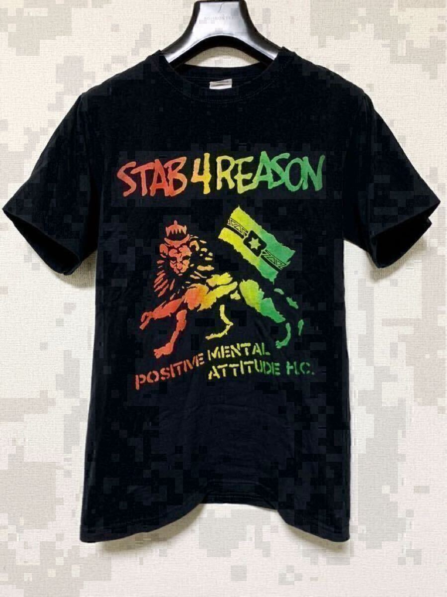 ◎送料無料【 STAB 4 REASON 】Tシャツ Sサイズ ラスタカラー ★ bad brains kemuri dub blackflag ken yokoyama boris trio KUZIRA ENTH拍卖