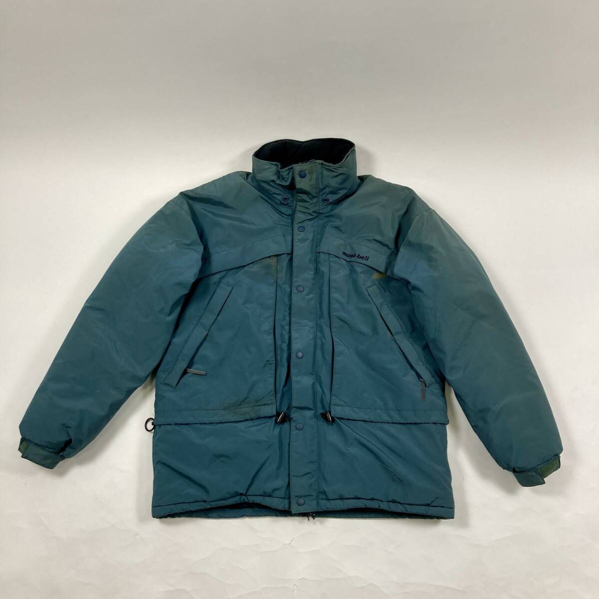 ★ mont-bell モンベル マウンテンパーカー GORE-TEX アウトドア ナイロンジャケット アウター グリーン系 メンズ フード付き 2WAY 1kg拍卖