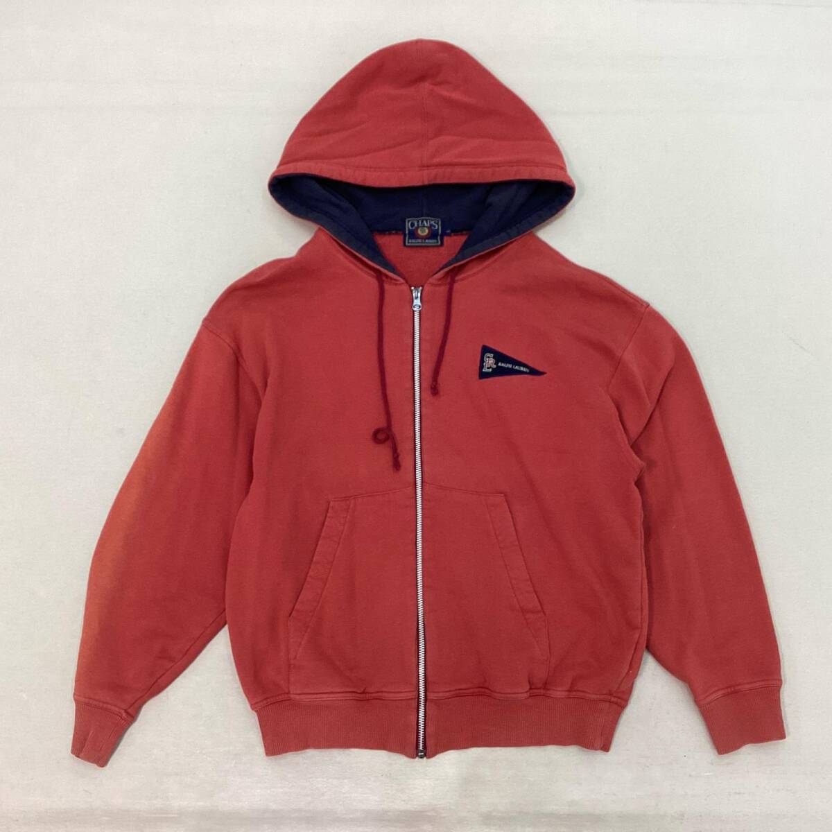 ■ CHAPS RALPH LAUREN チャップス ラルフローレン フルジップフーディー スウェット トレーナー トップス サイズL メンズ 0.7kg拍卖