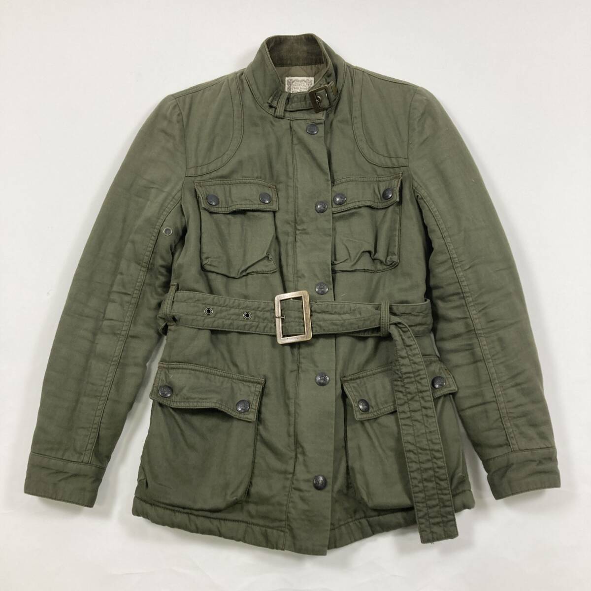 ★POLO JEANS Ralph Lauren ポロジーンズラルフローレン ミリタリー パラシュートジャケット アウター カーキ S レディース 0.84kg拍卖