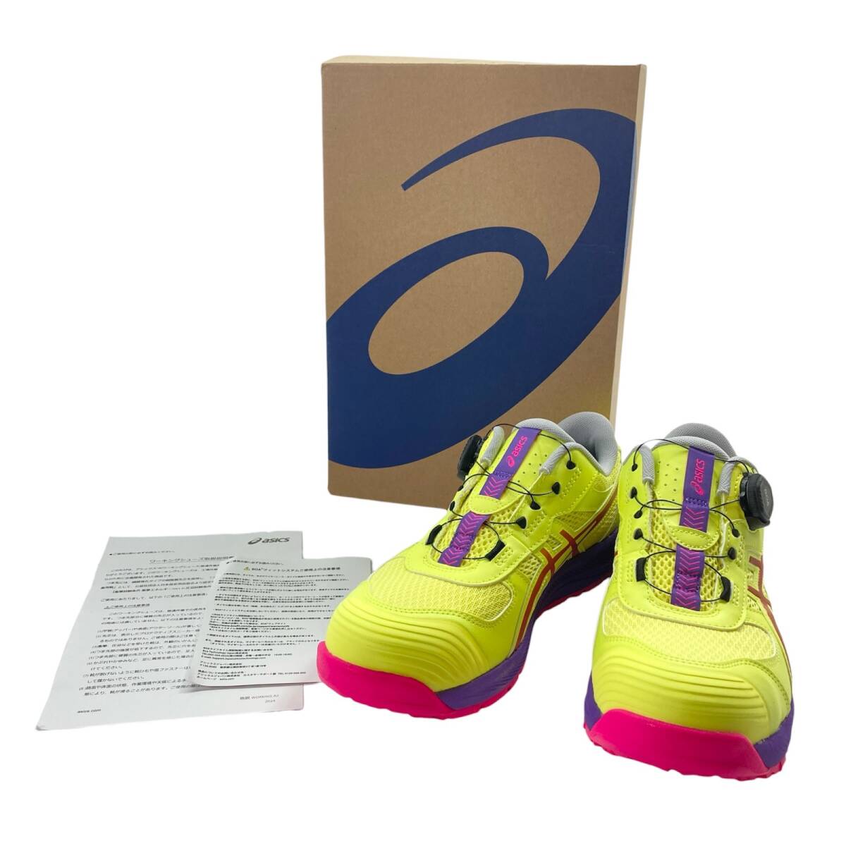 ☆ asics アシックス 限定カラー 安全靴 ウィンジョブ CP219 BOA LC BOAフィットシステム JSAA A種 現状品 1.0kg拍卖