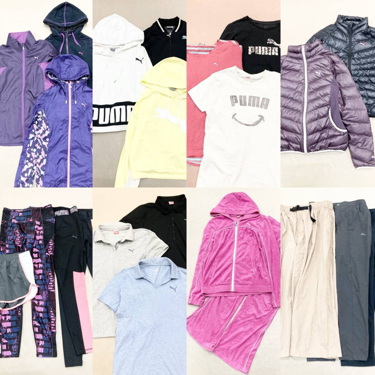 ★ PUMA プーマ 23点 まとめ Tシャツ トップス ボトムス アウター ジャージ セットアップ サイズMIX レディース スポーツ 卸 現状品 5.4kg拍卖