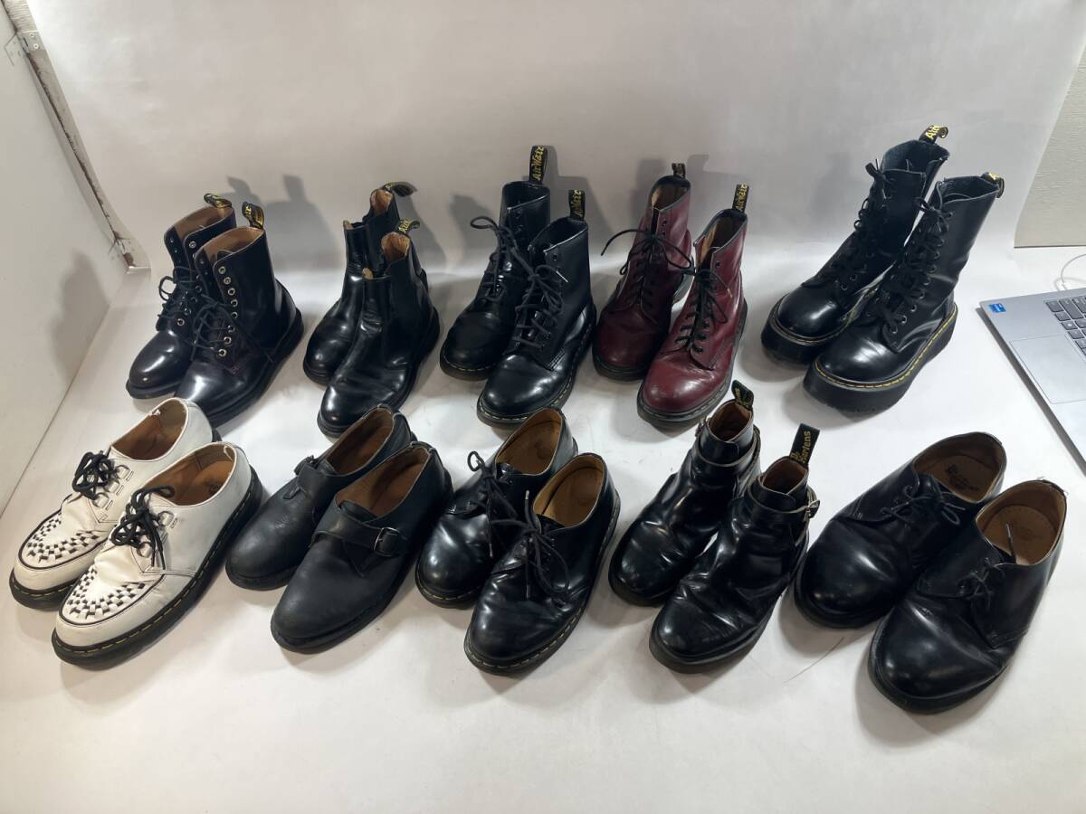 ★ Dr.Martens ドクターマーチン 10点 まとめ商品 3ホール 8ホール made in England UK製 サイズ23〜28.5cm サイズMIX 卸 現状品 10.8kg拍卖