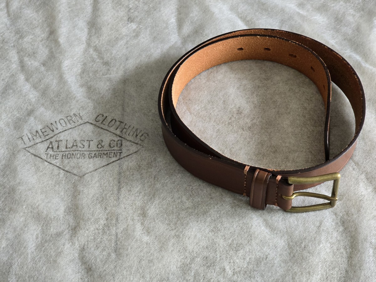 ATLAST アットラスト ブラス ベルト32 BR ブッチャープロダクツ TIMEWORN CLOTHING BUTCHER PRODUCTS BRASS BELT拍卖
