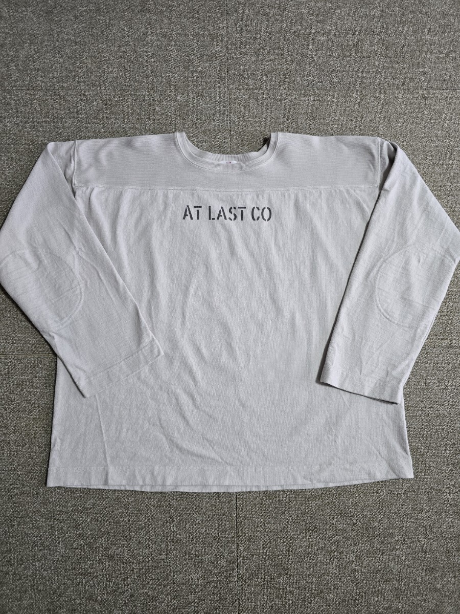 アットラスト フットボール t-シャツ46 TIMEWORN ATLAST Butcher products ブッチャープロダクツ 長袖Tシャツ拍卖