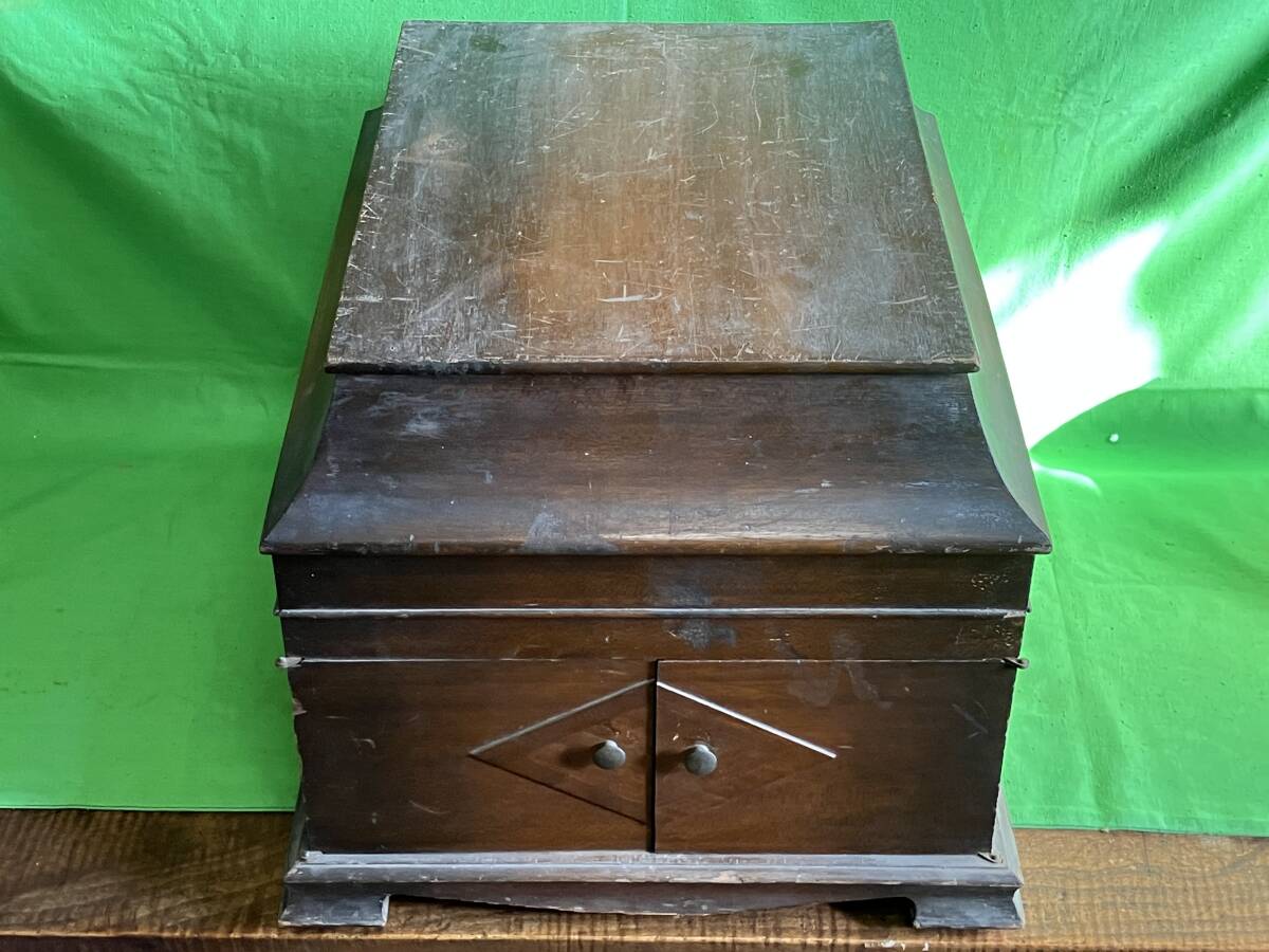 PENGUIN ペンギン 蓄音機 手廻し 特大 幅40cm×奥行き48cm×高さ34cm 昭和レトロ ジャンク拍卖