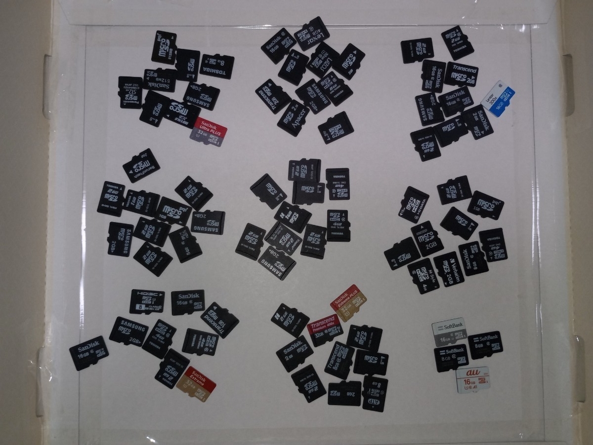 1円 〜32GB ノーチェックジャンク扱い Micro SDカード84枚拍卖