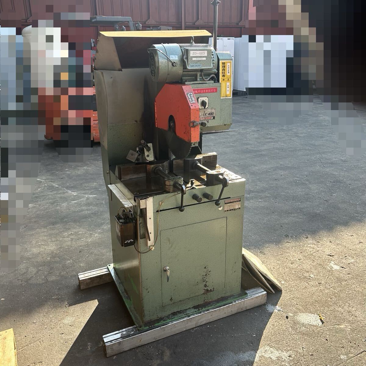 T2425 村橋製作所 キャプテンソー チップソー 切断機 AX-400 200V 50/60Hz ※高速は使用不可/低速のみ【動作確認済】拍卖