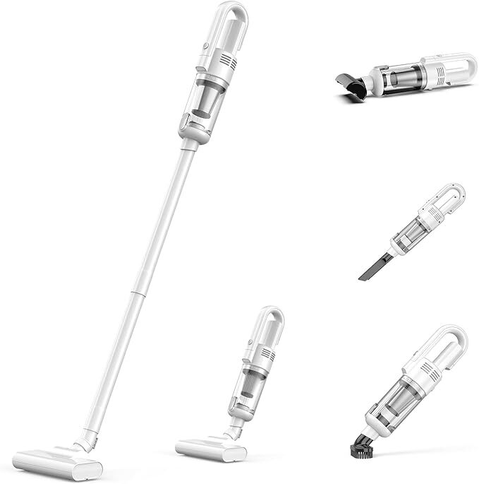 掃除機 コードレス 強力吸引 スティック掃除機 5WAY 軽量 Type-C充電式 LEDライト照明 水洗可能なステンレスフィルター 日本語取扱説明書拍卖